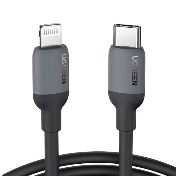 UGREEN US387 USB-C - Lightning kábel, 1m (fekete)