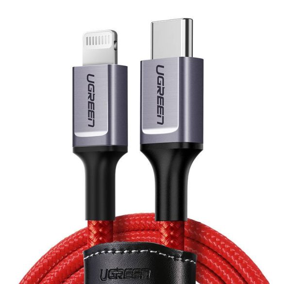 Kábel USB-C Lightning UGREEN 1m (piros)
