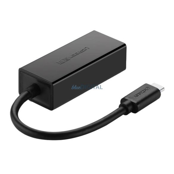 Külső Gigabit RJ45 USB-C csatlakozó USB-C csatlakozóra UGREEN 30287, 10/100 Mbps (fekete)