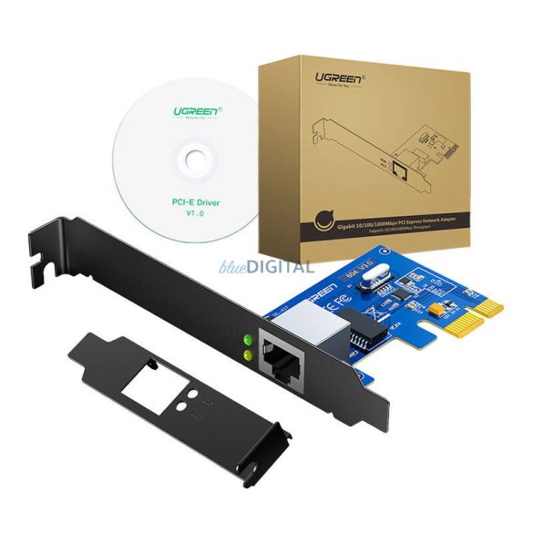 PCI Express hálózati adapter UGREEN US230, Gigabit 10/ 100/ 1000Mbps