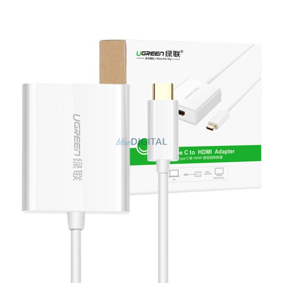 USB-C HDMI 1.4 adapter UGREEN 40273, 4K (fehér)