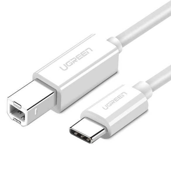"UGREEN US241 CB USB 2.0 kábel nyomtatóhoz, 1,5m (fehér) "
