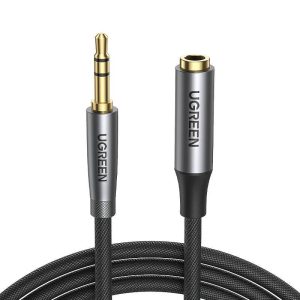 UGREEN AV190 AUX jack 3,5 mm-es audio hosszabbító kábel, 3 m (fekete)