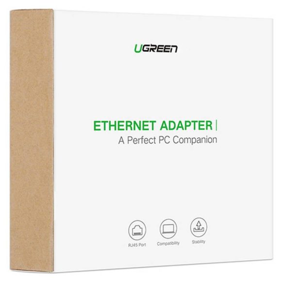 Külső Gigabit Ethernet adapter USB-C férfi UGREEN (fekete)