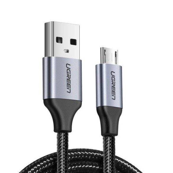 UGREEN micro USB kábel QC 3.0 2.4A 0.25m (fekete)