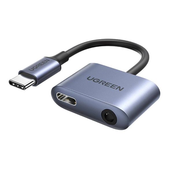 UGREEN CM231 audio adapter USB-C 3,5 mm-es mini jack csatlakozóra (szürke)