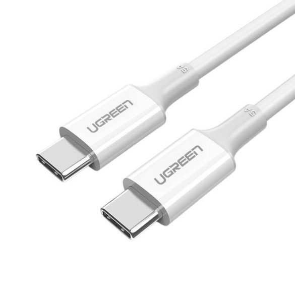 Kábel USB-C apa és USB-C apa 2.0 UGREEN US300, 2m (fehér)