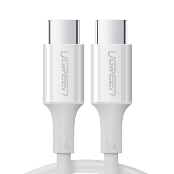 Kábel USB-C apa és USB-C apa 2.0 UGREEN US300, 2m (fehér)