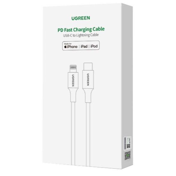 Lightning kábel USB-C UGREEN PD 3A US304, 1,5m