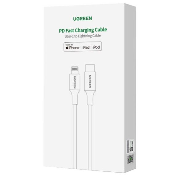 Kábel Lightning USB-C UGREEN PD 3A US304, 2m