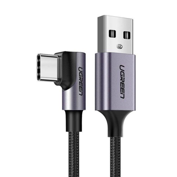 Szögletes végű kábel USB-C kábel UGREEN US284, 3A , 3m (fekete)