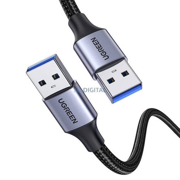 USB3.0 kábel USB-A male USB-A male USB-A UGREEN 2A, 2m (fekete)