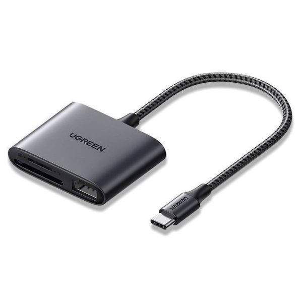 UGREEN CM387 Kártyaolvasó + USB, USB-C (fekete)