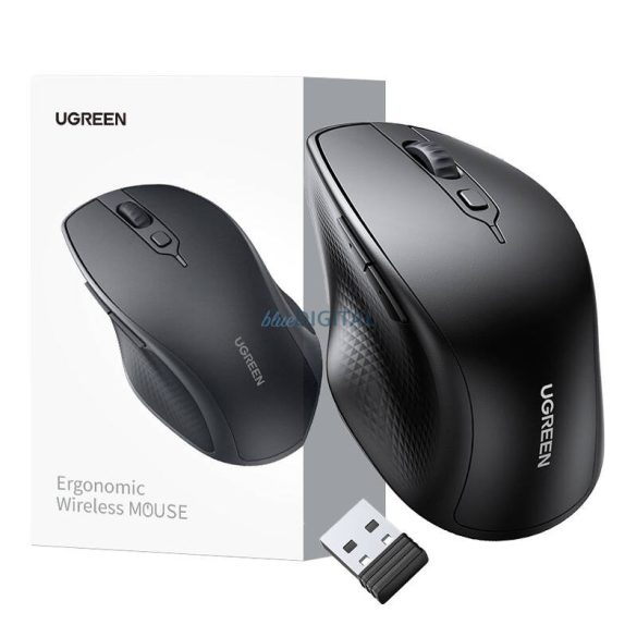 Ergonomikus vezeték nélküli egér UGREEN 90395 (fekete)