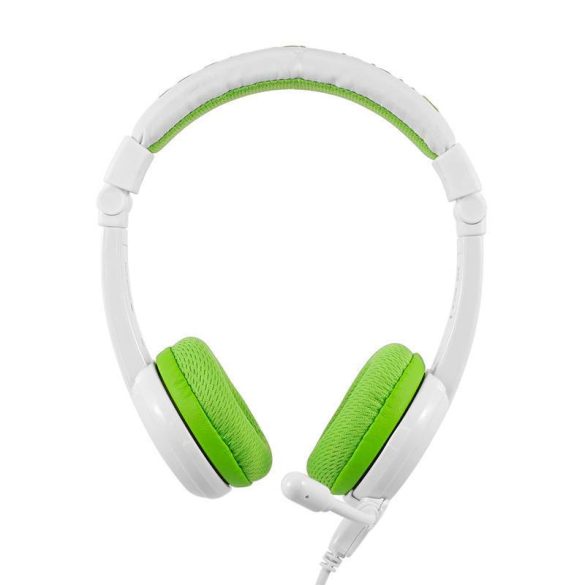 Vezetékes fejhallgató gyerekeknek BuddyPhones School+ (zöld)