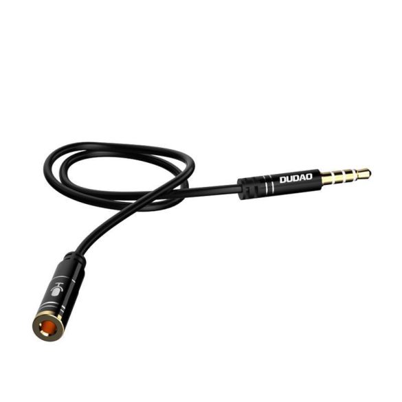 Dudao L11S 3.5mm AUX hosszabbító kábel, 1m (fekete)