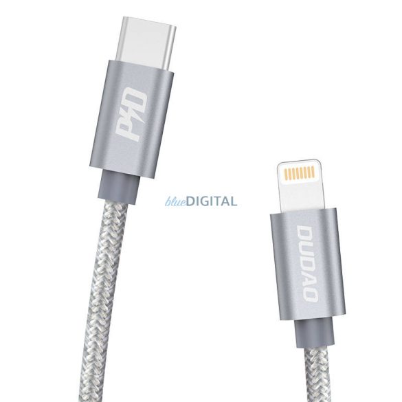 USB-C Lightning kábel Dudao L5Pro PD 45W, 1m (szürke)