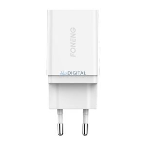 Gyorstöltő Foneng K300 1x USB (fehér)