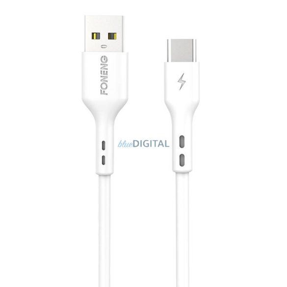 Foneng X36 USB USB-C kábel, 2.4A, 2m (fehér)