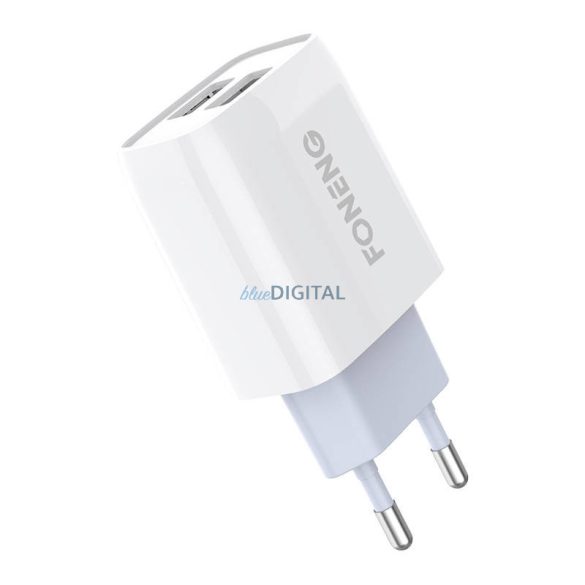 Gyorstöltő Foneng 1x USB EU30 QC 3.0+ USB Lightning kábel