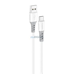 Foneng X66 USB USB-C kábel, 20W, 3A, 1m (fehér)