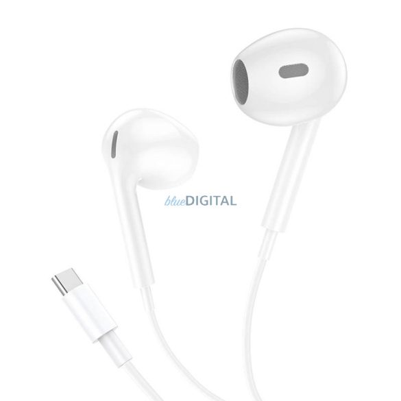 Foneng T61 vezetékes fülhallgató, USB-C (fehér)
