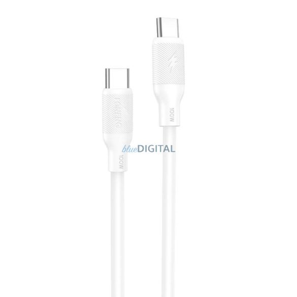 Foneng X80 USB-C USB-C kábel, 100W, 1m (fehér)