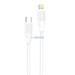 USB kábel Lightning Foneng X80, 27W, 1m (fehér)