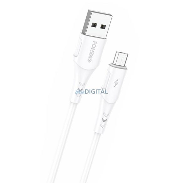 Kábel USB-Micro USB Foneng, x81 2.1A, 1m (fehér)