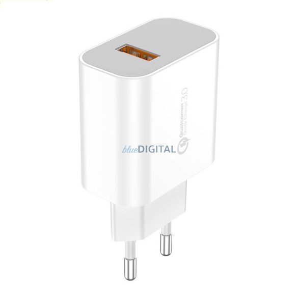 Gyorstöltő Foneng 1x USB EU46 QC 3.0+ USB Type-C kábel