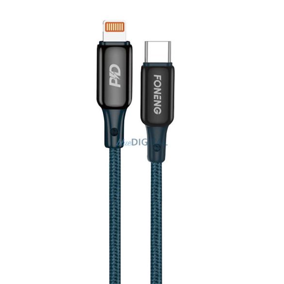 USB-C kábel Lightning Foneng X87, 30W, 1,2m (kék)