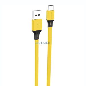 Foneng X96 USB-A - Type-C kábel 2.4A 1m - sárga