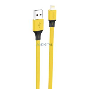 Foneng X96 USB-A - Lightning kábel 2.4A 1m - sárga