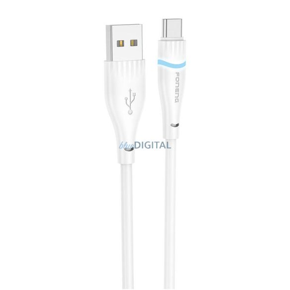 Foneng X101 USB-A - Type-C kábel 3A 1.2m - fehér