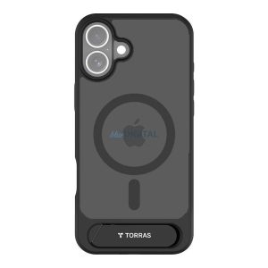 Torras Pstand Series tok kitámasztóval iPhone 16 Plus - fekete