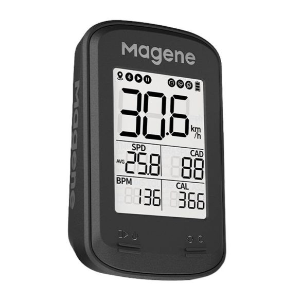 Kerékpár számítógép Magene C206Pro fekete, GPS, kb