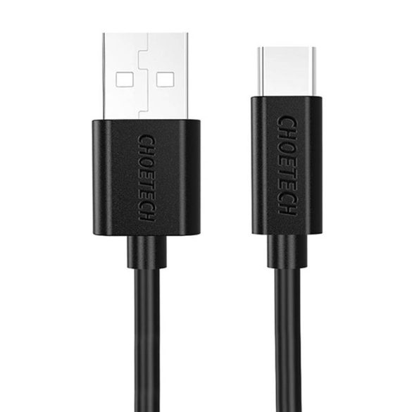 USB-USB-C kábel Choetech AC0002, 1m (fekete)