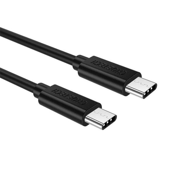 USB-C-USB-C kábel Choetech, 1m (fekete)