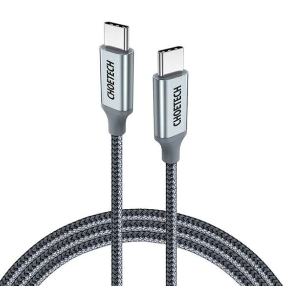 Kábel USB-C ről USB-C Choetech, PD 100W 1.8m (szürke)