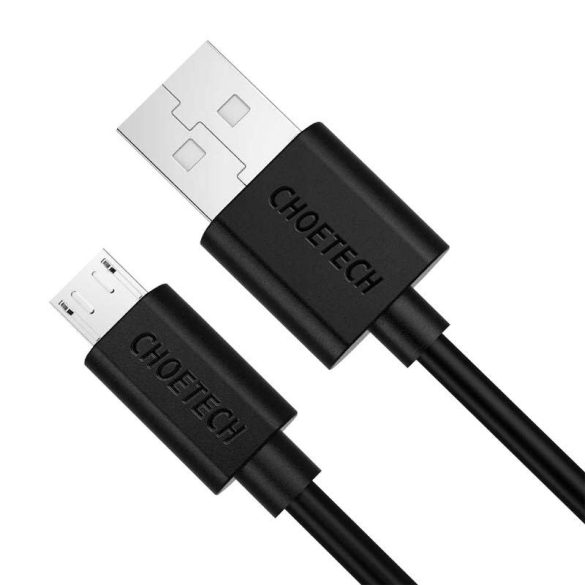 USB kábel Micro USB Choetech, AB003 1,2m (fekete)