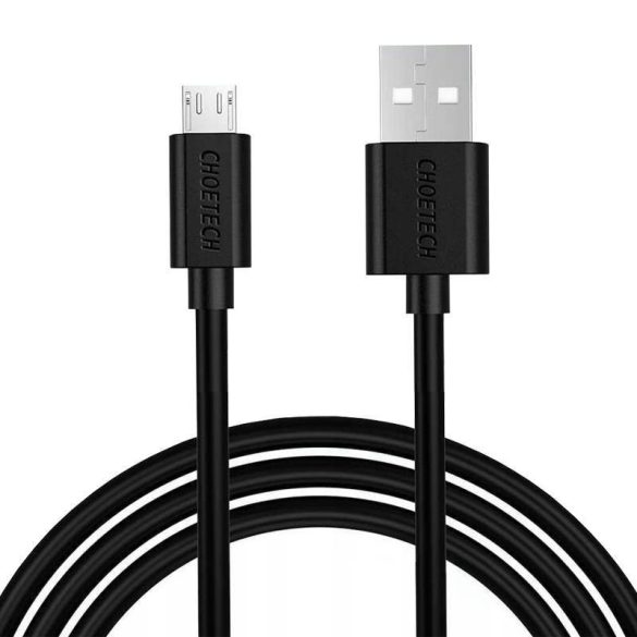 USB kábel Micro USB Choetech, AB003 1,2m (fekete)