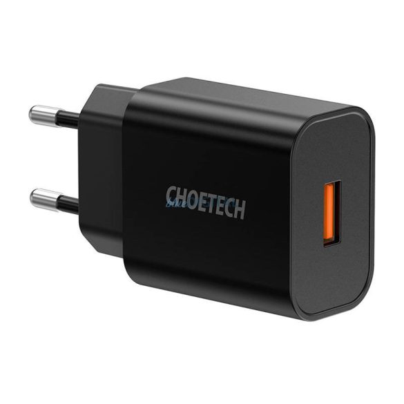 Choetech 18W USB-A fali töltő (fekete)