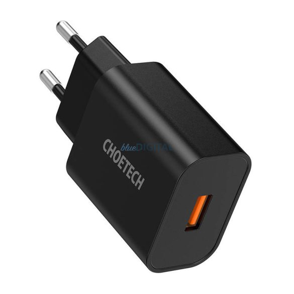 Choetech 18W USB-A fali töltő (fekete)