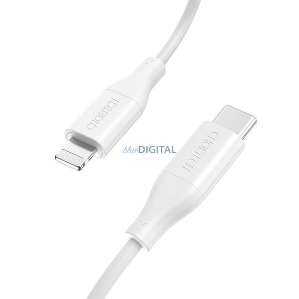 Choetech IP0040 USB-C és Lightning PD18/30W 1,2m (fehér) kábel