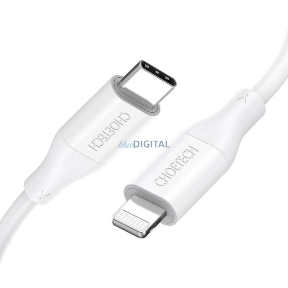 Choetech IP0040 USB-C és Lightning PD18/30W 1,2m (fehér) kábel