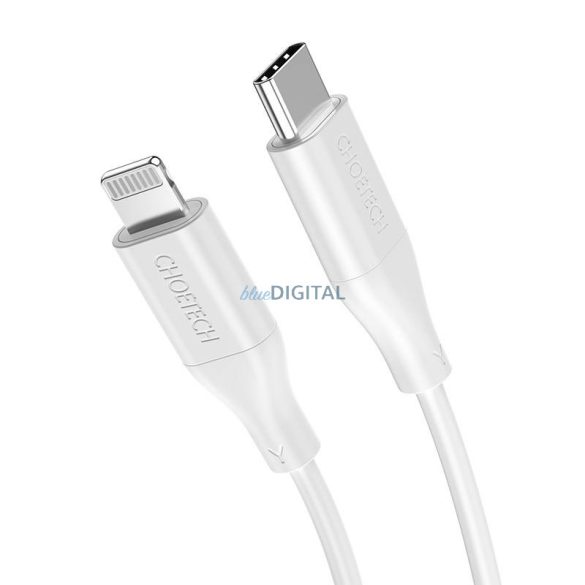 Choetech IP0040 USB-C és Lightning PD18/30W 1,2m (fehér) kábel