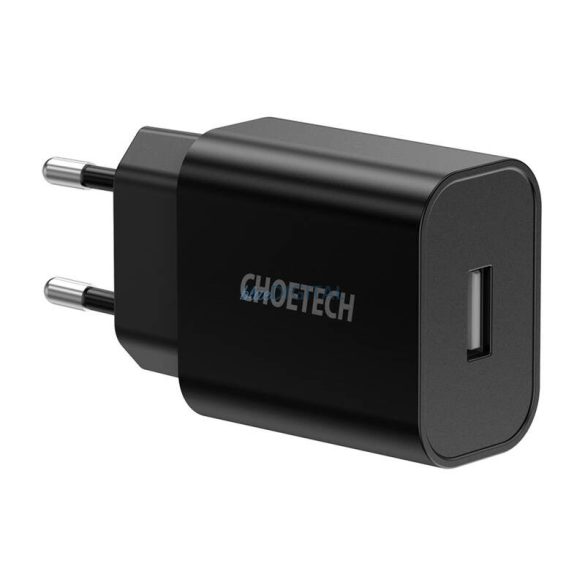 Choetech Q5002 hálózati töltő 1xUSB-A csatlakozással 12W - fekete