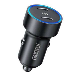 Autótöltő Choetech C0054 36W 2x USB-C