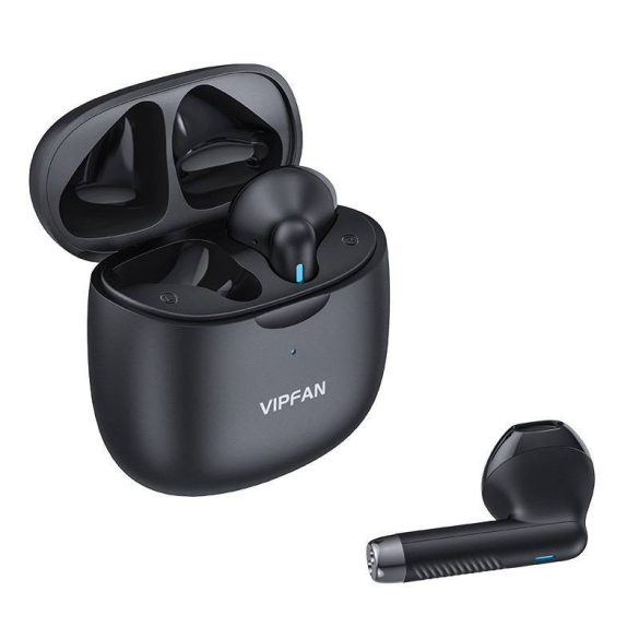 TWS Vipfan T06 vezeték nélküli fülhallgató, Bluetooth 5.0 (fekete)