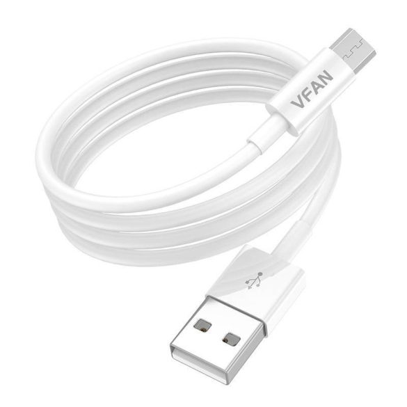 USB és Micro USB kábel Vipfan X03, 3A, 1m (fehér)